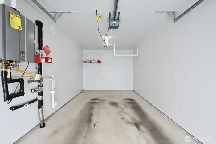 One car garage and additional storage. One car garage and additional storage.