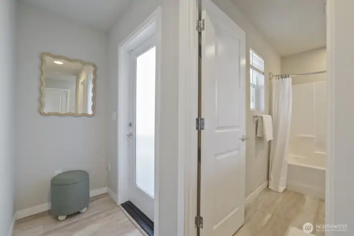 Separate Entry Door in the back Interior
