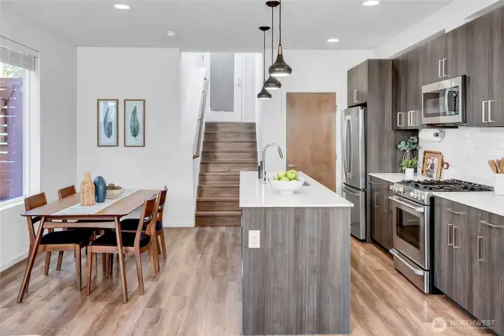Open Concept Kitchen and Dining Space Open Concept Kitchen and Dining Space