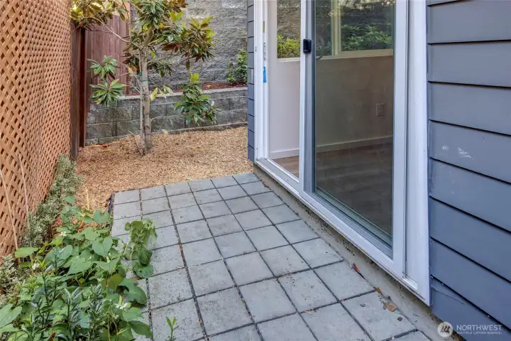 Private Outdoor Space Just Off the Living Room Private Outdoor Space Just Off the Living Room