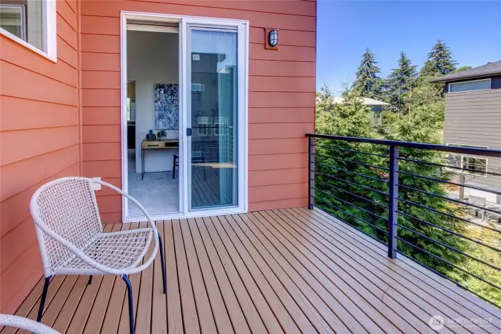 Southeast Facing Deck Accessible from the Primary Level and Perfect for Everyday Enjoyment Southeast Facing Deck Accessible from the Primary Level and Perfect for Everyday Enjoyment