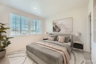 One of the extra bedrooms - Virtually Staged