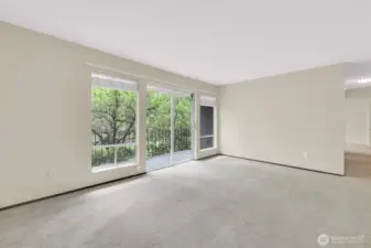 Sliders out to private deck