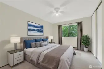 Secondary Bedroom Virtually Staged