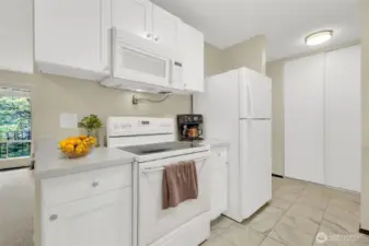 Virtually staged kitchen
