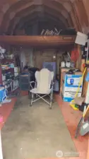 Shed interior with BBQ, Batteries, Generator, other misc tools