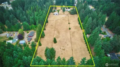 7.4 acres ready to make it your own!