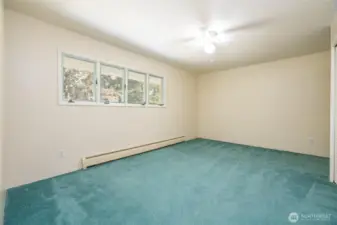 One of two additional upstairs bedrooms. This one looks over the front of the home.