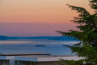 Puget Sound, Olympic Mountain and Mt. Rainier views