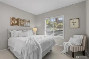Main floor bedroom is so convenient for guests