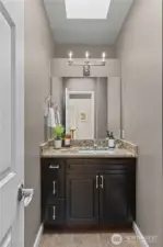 Powder room on the main floor