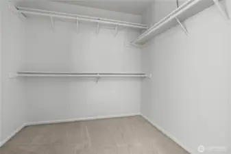 Large walk in closet.