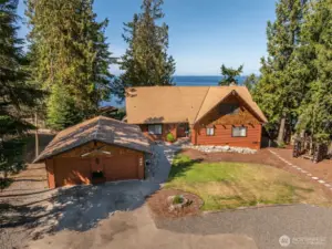 Front Elevation - Aerial - Shows Strait View