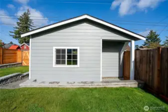 The garage is newly sided with a vinyl window, a new garage door and a new opener / remote.  Fresh exterior paint on the home and garage finish the turn-key package.
