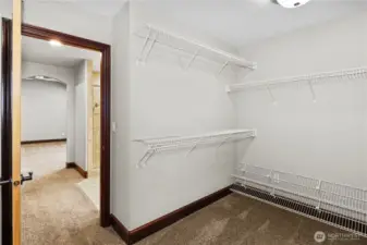 Walk-in closet - turn around and there's lots more space