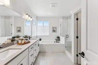 Pic is of model-  Spa Inspired Primary Bathroom.....