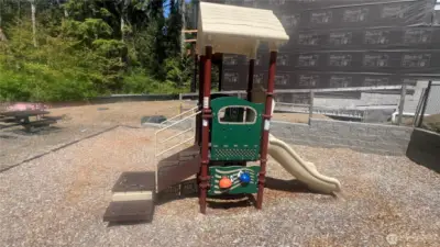 Private-Community Tot lot, picnic table & benches