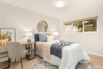 First bedroom on the main floor