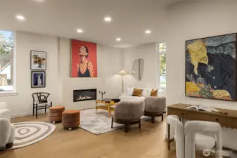 Expansive, open-concept living space designed for both high-end entertaining and comfortable daily life.