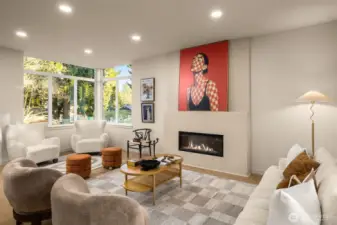 Clean lines and a neutral palette allow the architectural details and natural light to take center stage.