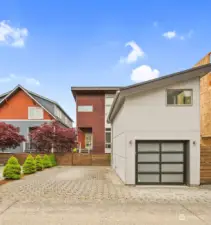 The detached one-car garage is accessed off the alley between 12th and 13th Ave NW. Additional off-street parking spot here offers convenience and direct access to the back yard and back door, which leads right into the kitchen.