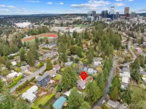 Walking distance to all that Downtown Bellevue has to offer.