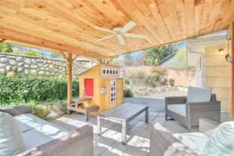patio with different angel.