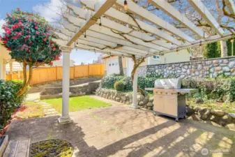 rest of the patio with treliss.