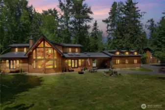 Welcome home! Lovingly cared for cedar home nestled on 5 acres with a detached barn, that includes finished living space above.