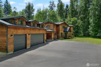 Detached 3-car garage and plenty of paved parking.