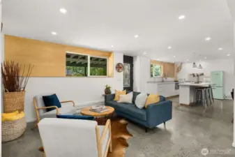 Lower Level is perfect for MIL Suite with it's own entry, 2nd kitchen, second fireplace, half bath, and Bedroom Suite