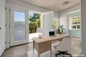 Another great space on the main floor. Will it be your office? A reading nook? Or perhaps a yoga room? From here you can access one of two decks and the back yard.