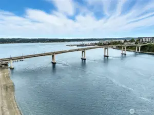 Manette bridge...You can see from the house~ impressive by day AND at night!