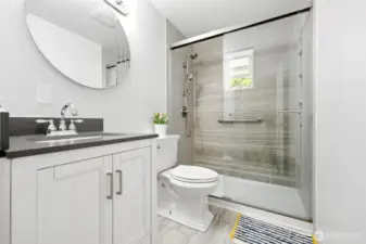Spa inspired bathroom!