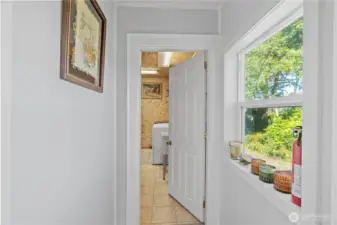 Door to laundry room