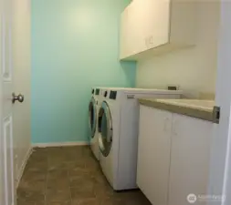 Upstairs laundry room
