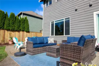 Patio built for entertaining