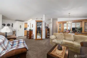 Another view of the living room, looking toward the kitchen.