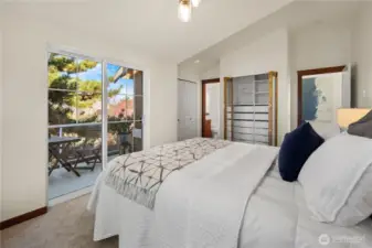 Closet with built-in storage