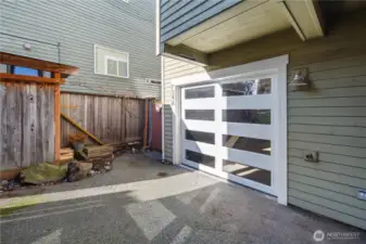 Attached one-car garage