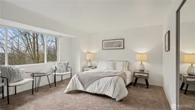 Welcome to the upstairs primary bedroom!