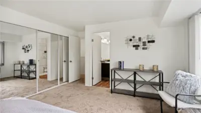 Bright spacious primary with en-suite.