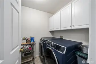 Laundry room right off primary bedroom.