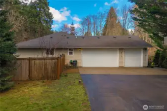 3 car garage with plenty of driveway parking!
