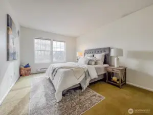 Spacious primary suite