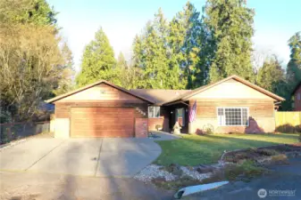 Plenty of parking in the two car garage or on the large and level driveway.