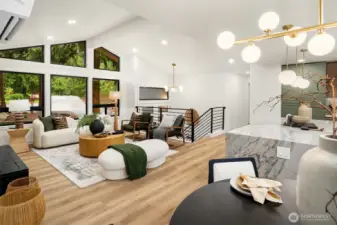 Open, airy living space that commands attention.