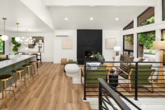 Seamless flow for entertaining.