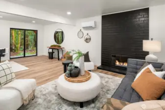 Space to create whatever you choose- home gym, den with theatre, office.