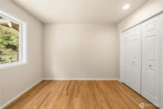 Another view of the secondary bedroom on the main floor.